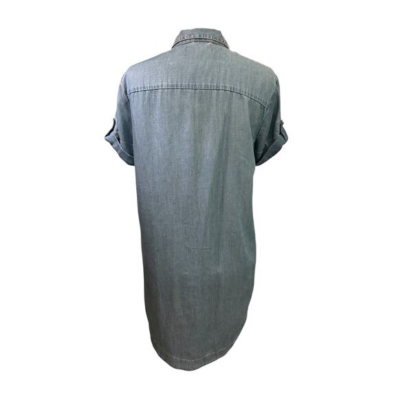 ALLSAINTS Women's Calla Bay Chambray Calla Bay Linen Blend Shirt Dress Beach 4 - Picture 16 of 16